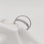 Fehér arany karikagyűrű