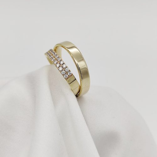 Sárga arany karikagyűrű