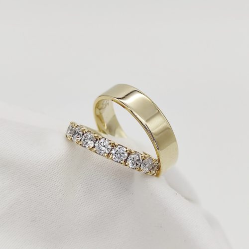 Sárga arany karikagyűrű