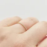 Sárga arany gyűrű gyémánttal