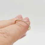 Sárga arany gyűrű gyémánttal