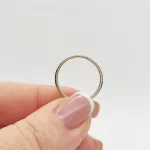 Sárga arany gyűrű gyémánttal