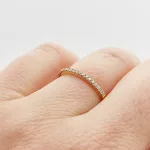 Sárga arany gyűrű gyémánttal