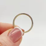 Sárga arany gyűrű gyémánttal