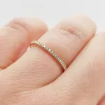 Sárga arany gyűrű gyémánttal