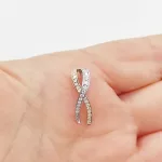 Sárga-fehér arany medál gyémánttal