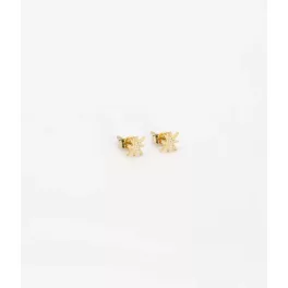   Zag Bijoux aranyozott fülbevaló Isaac ACIER DORE zirconium d9mm