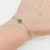 Sárga arany karlánc zöld lóherével