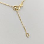 Sárga arany nyaklánc dupla karika medállal