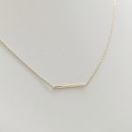 Sárga arany minimál nyaklánc