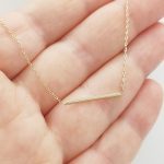 Sárga arany minimál nyaklánc