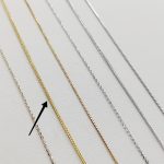 Sárga arany barbara nyaklánc - 42 cm