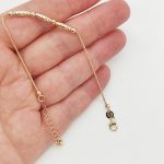 Sárga arany karlánc metszett díszítéssel