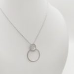 Ezüst modern nyaklánc