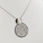 Ezüst modern nyaklánc