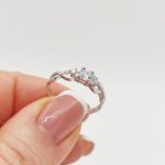 Spa Rosa arany eljegyzési gyűrű