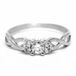 Spa Rosa arany eljegyzési gyűrű