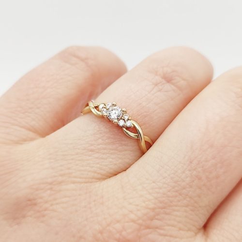 Spa Rosa arany eljegyzési gyûrû