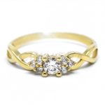 Spa Rosa arany eljegyzési gyûrû