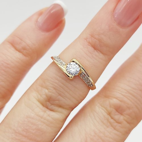 Monza arany eljegyzési gyûrû