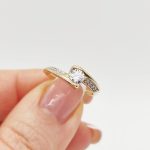 Monza arany eljegyzési gyûrû