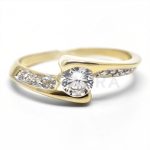 Monza arany eljegyzési gyûrû