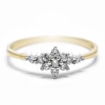 Yasmina arany eljegyzési gyűrű