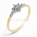 Yasmina arany eljegyzési gyűrű