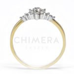 Yasmina arany eljegyzési gyűrű