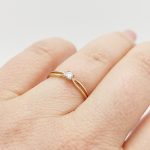 Aramco arany eljegyzési gyűrű