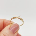 Aramco arany eljegyzési gyűrű