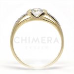 Jeddaira arany eljegyzési gyűrű