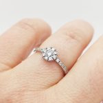 Valencia arany eljegyzési gyűrű