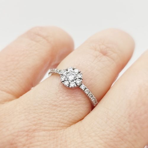 Valencia arany eljegyzési gyűrű