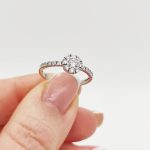 Valencia arany eljegyzési gyűrű