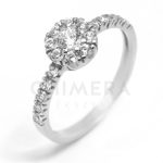 Valencia arany eljegyzési gyűrű