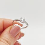 Le Castel arany eljegyzési gyűrű