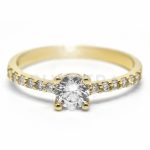 Le Castel arany eljegyzési gyűrű