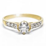 Milanera arany eljegyzési gyűrű