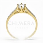 Milanera arany eljegyzési gyűrű