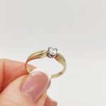 Paolo arany eljegyzési gyűrű