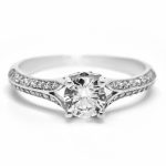 Rossonella arany eljegyzési gyűrű