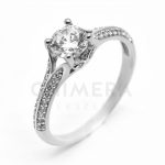 Rossonella arany eljegyzési gyűrű