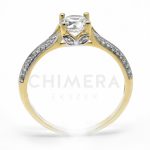 Rossonella arany eljegyzési gyűrű