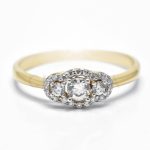 Zandora arany eljegyzési gyűrű