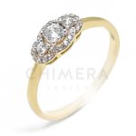 Zandora arany eljegyzési gyűrű