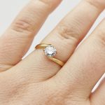 Baggio arany eljegyzési gyűrű