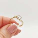 Baggio arany eljegyzési gyűrű