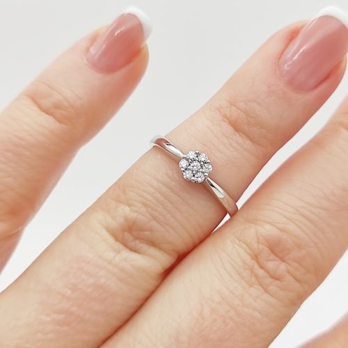 Rosanera arany eljegyzési gyűrű