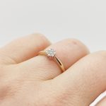 Rosanera arany eljegyzési gyűrű